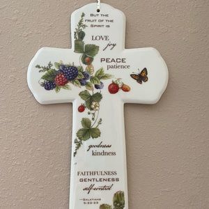 Fruit of the Spirit cross hanging